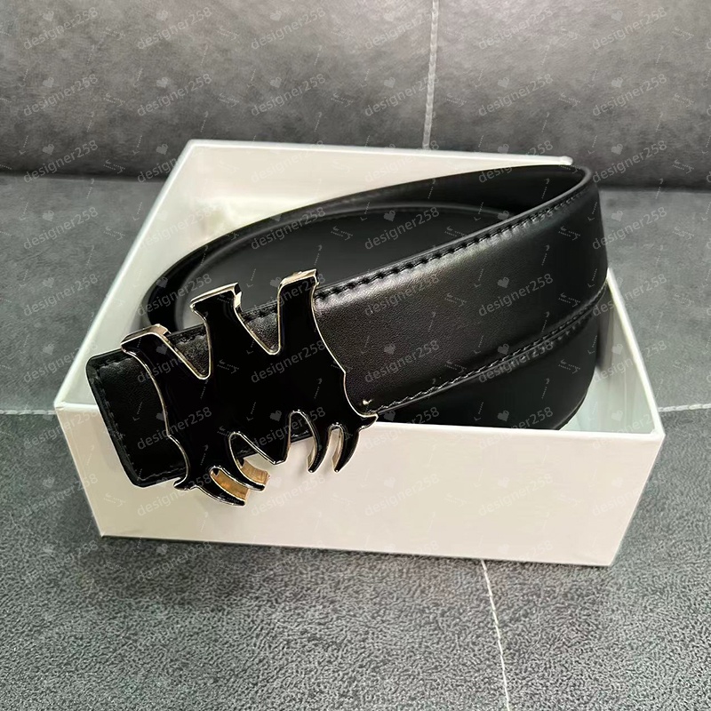 Luxury Designer Belt Buckle Fashion Genuine Leather Women Belts For Women Designer men Letter Double Big gold silver black gun classical Womens Belts Width 3.8cm AAA