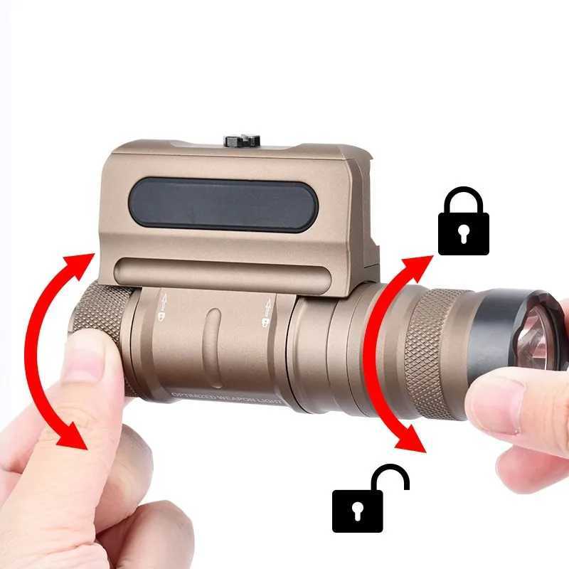 Tactical Owl Flashlight Optimization Weapon Light Metal Airgun Flashlight 500 Lumens 20mm Track Hunting Light Cloud Defense TorchW241204