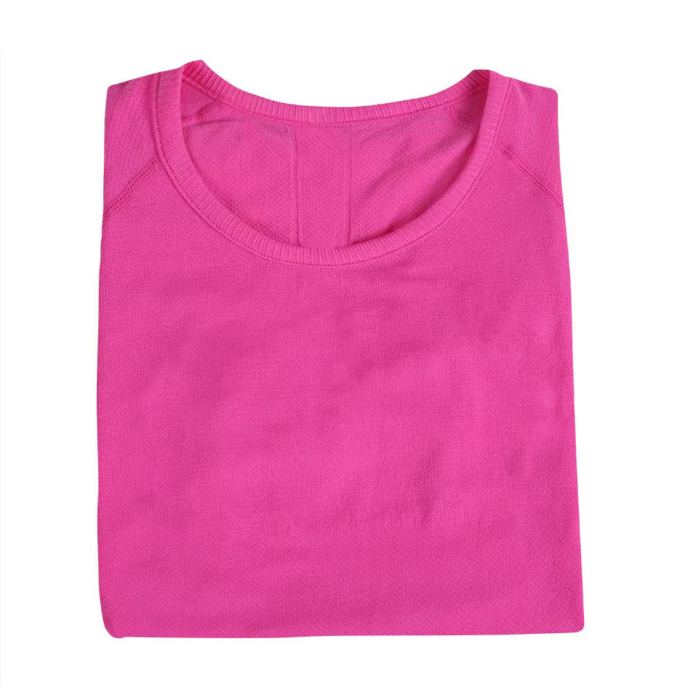 women designer yoga short sleeve long sleeve solid color sports shaping waist tight loose jogging tshirt high elastic breathable running workout activ