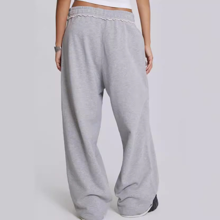 Grey Casual Pants, Street Style Baggy Sweatpants, Autumn And Winter New Styles
