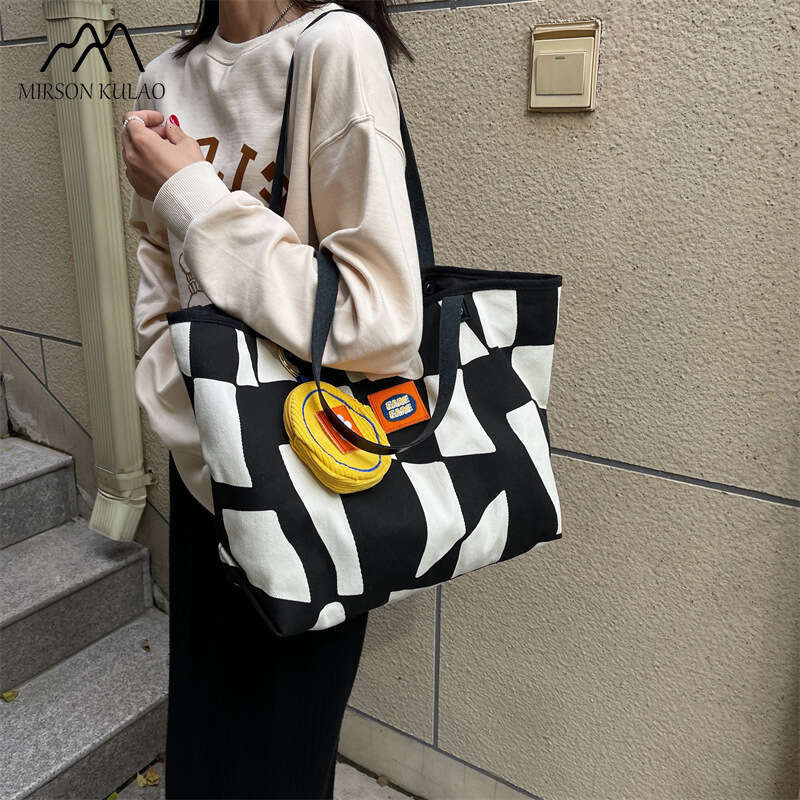 Autumn and Winter Full Edition Large Capacity Canvas Student Backpack Multi Color Shoulder Bag