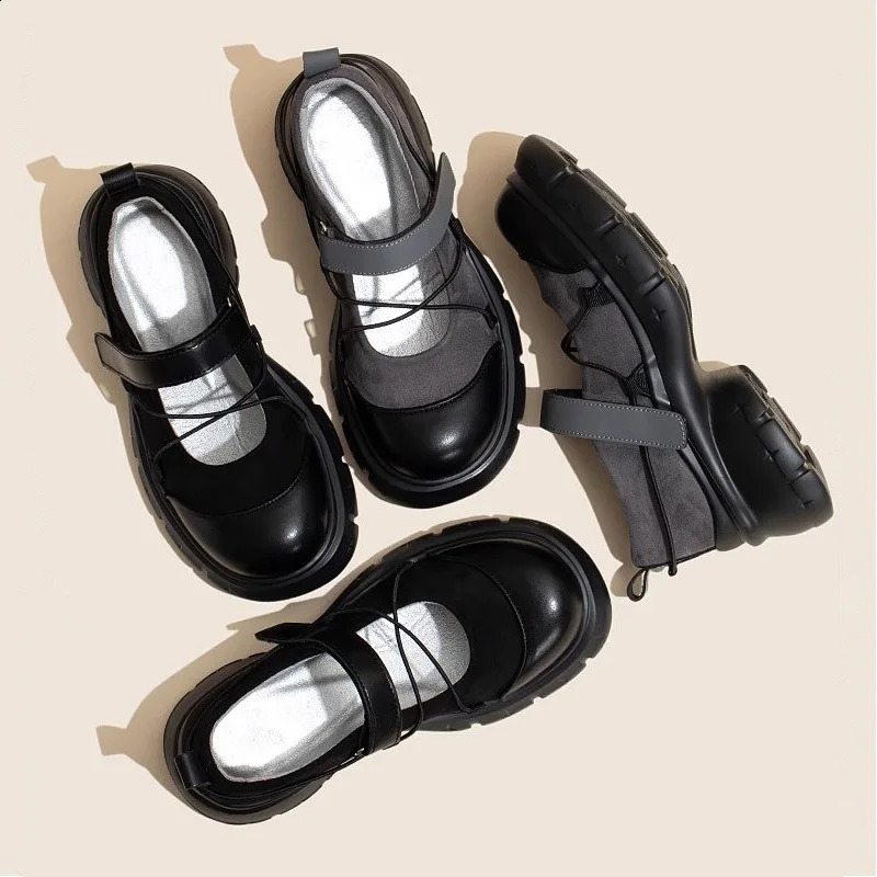 Retro womens shoes casual womens shoes sports shoes Clogs platform Modis fully matched reptile summer cross dress 2024 Mary Janes Ru 241203