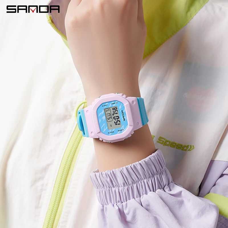 Shada New Hot G-type Electronic Watch Mens Fashion Waterproof Sports LED Digital Womens Watch Boys and Girls Childrens Gift Watch X241204