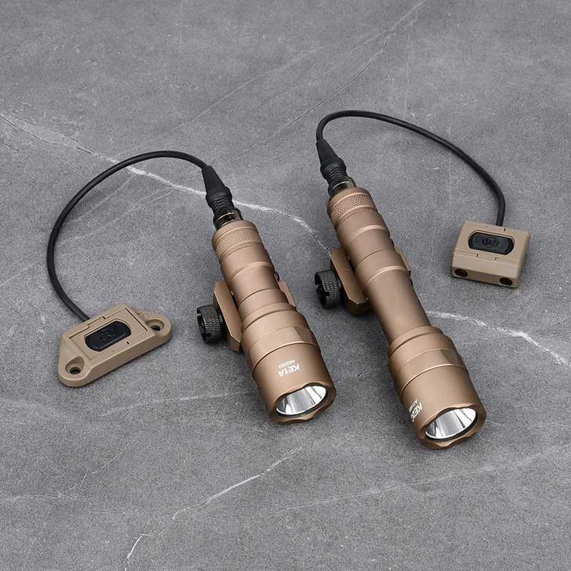 Tactical Surefir M300 M300C M600 M600U Powerful Flashlight Fit Weapon Scout Airsoft Hunting Gun Light Outdoor M-LOK KeyMod BaseW241227