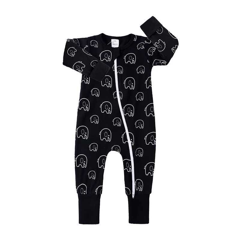 Pajamas Baby Rompers Baby Boy Clothing Long Sleeve Baby Girls Onesie Kids Outfits Cartoon Bamboo Cotton Roupas Bebes Infant Jumpsuit H241205