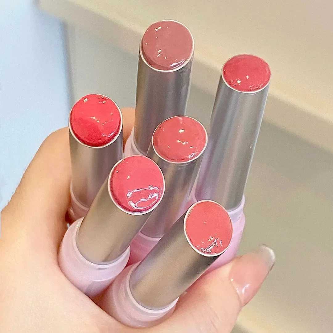 Flower Hydrating Solid Lip Gloss Mirror Shine Lip Honey Moisturizing Glossy Pink Jelly Lip Balm Non Sticky Makeup LipstickXJ241205