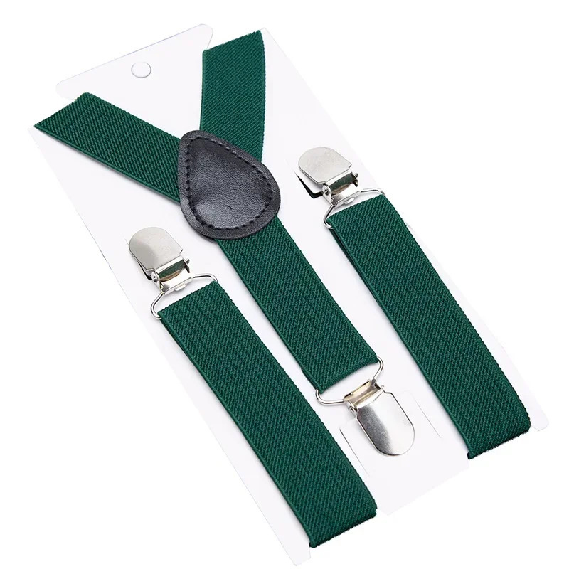 Elastic Kids Suspenders black Fashion Children Boys Braces Girls Adjustable Baby Wedding Ties Accessories 241122