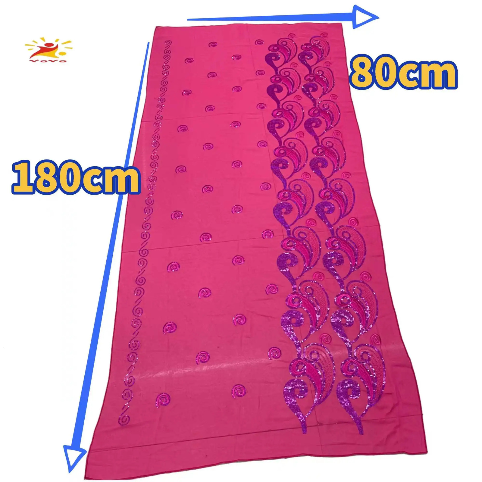 African fashion Muslim scarf headscarf womens medium-sized sequin embroidery chiffon Islamic headscarf Pashmina embroidery Ramadan Dubai 241216