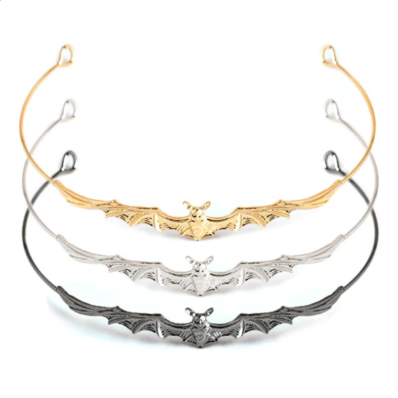 vintage gothic bat crown headbands metal animal hairband cosplay party tiara hair accessories jewelry headdress gifts 241122