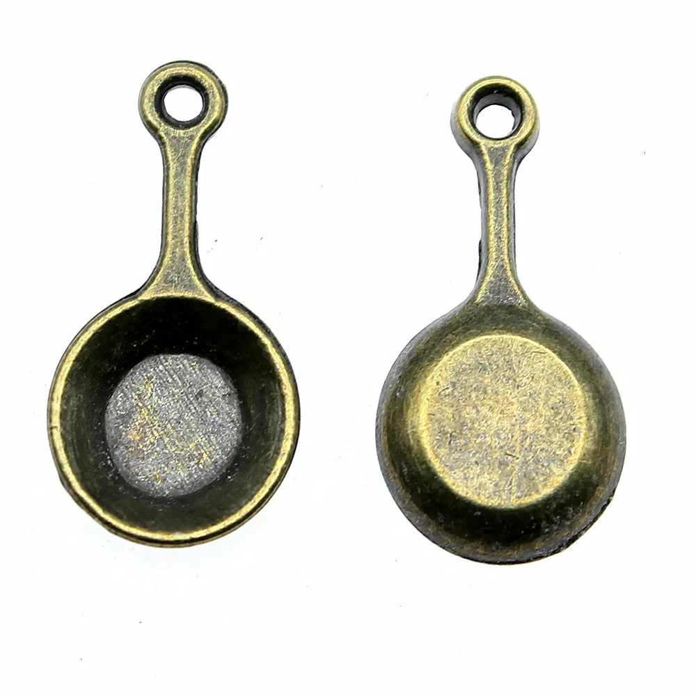 WYSIWYG 20pcs 22x10mm Pendant Pan Kitchenware Charm Pendants For Jewelry Making 241122