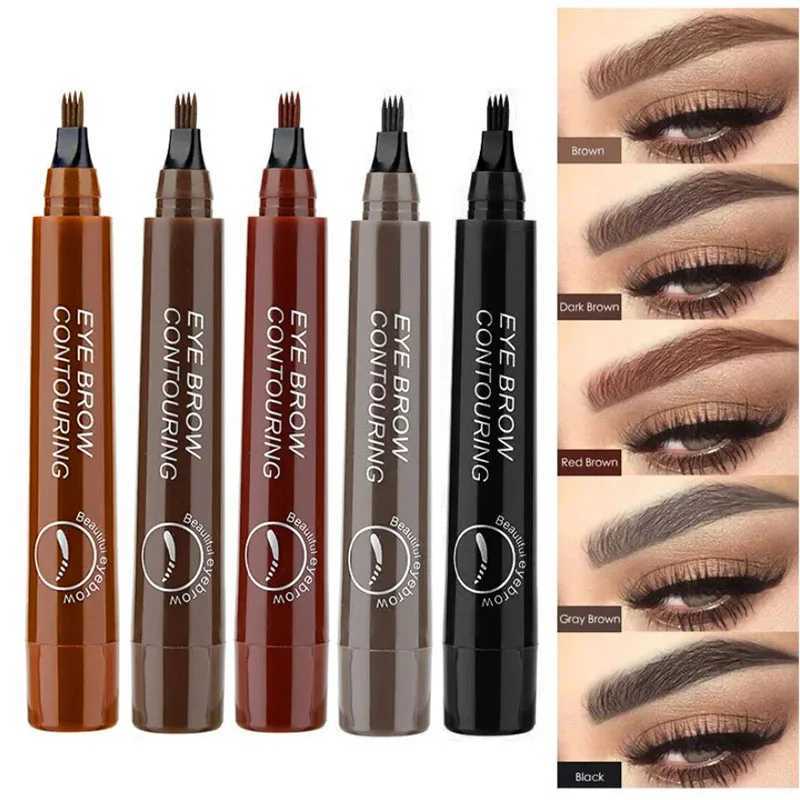 4-point eyebrow pencil Maquillajes Para Mujer waterproof liquid eyebrow pencil makeup long-lasting cosmetics micro blade eyebrow pencil W241205