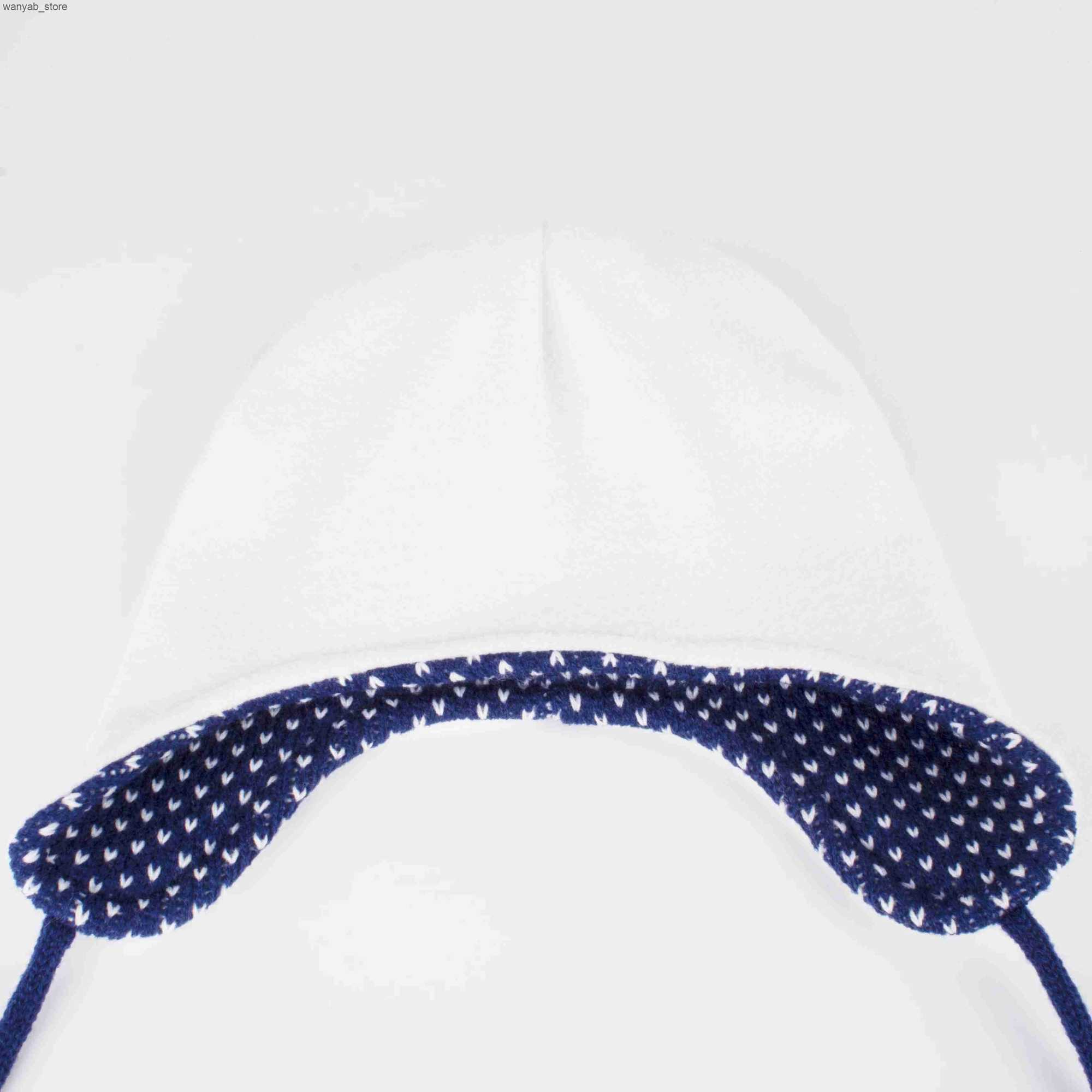 Cloches Connectyle Preschool Baby Boys and Girls Winter Skull Hat Deer Jacquard Childrens Earrings Thick Warm Knitted Wool Hat L240910