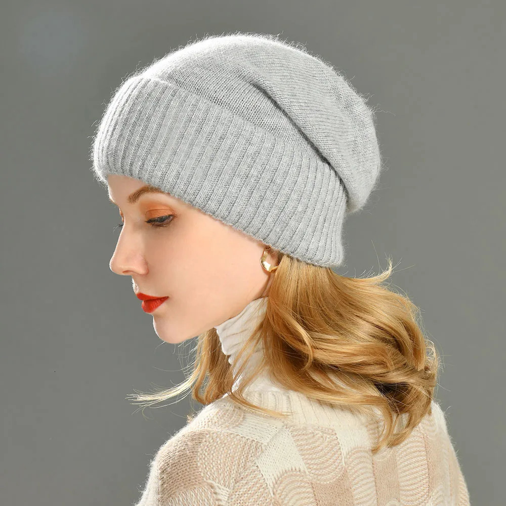 JxWatcher Womens Cashmere Knitted Plain weave Winter Warm Autumn Womens Hat Fashion Knitted Beanie Solid Street Clothing 241205