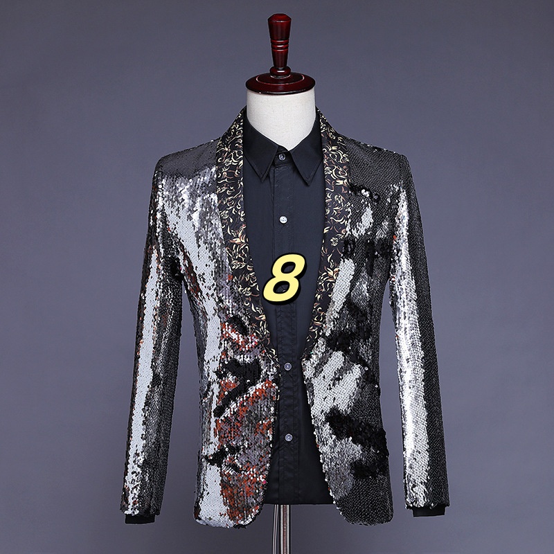 Men's k1360 Single-Breasted Casual Suit Jacket - High-End Spring & Autumn Collection