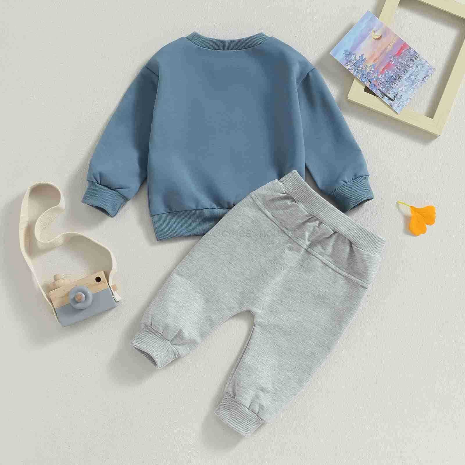 Baby Boy Winter Clothes Mama s Boy Letter Print Sweatshirt Jogger Pants Set Little Boy Fall Outfits 2T - Cute and Cozy ToddlerXJ241205
