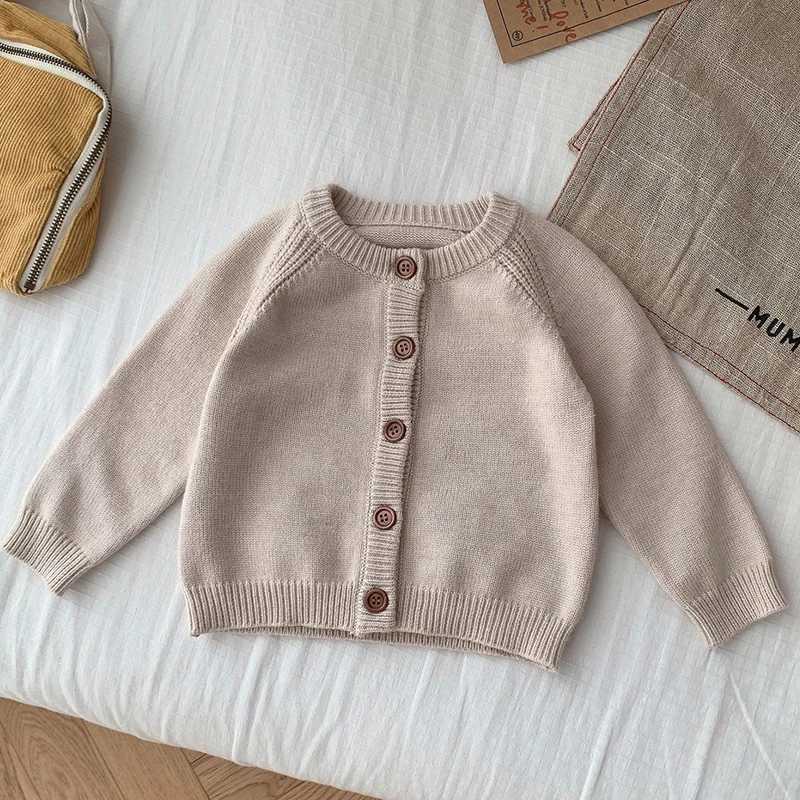 Autumn New Baby Boys Girls Knitted Cardigan Baby Sweater Preschool Knitted Cardigan Newborn Knitted Long Sleeve Baby Jacket Top W241205