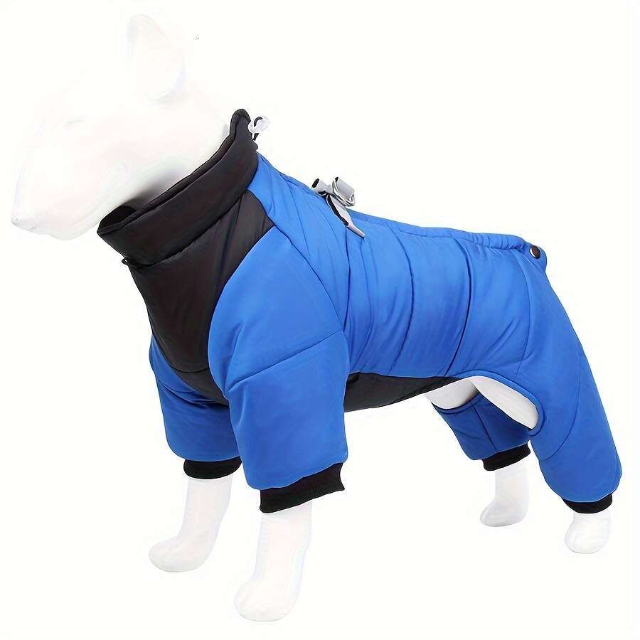 Waterproof Winter Dog Jacket - Cozy Warm Pet Apparel for Small to Medium Breeds, Snap Closure