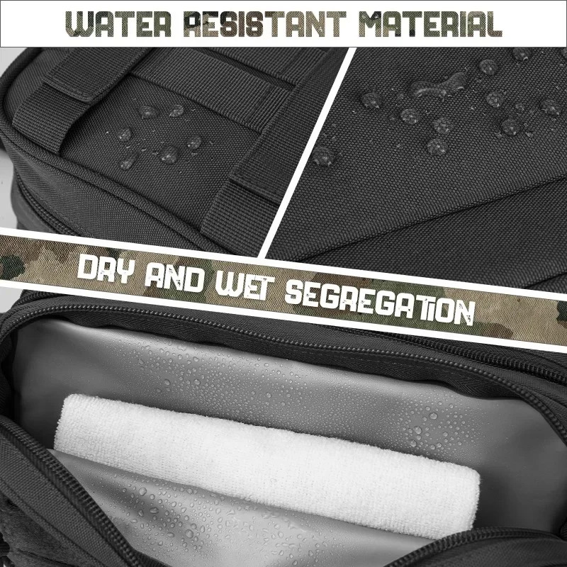 Toiletry Bag For Men Hygiene Mens Shaving Kit Travel shower Waist BackpackTool Molle Pouches Small Dopp belt bag 241204