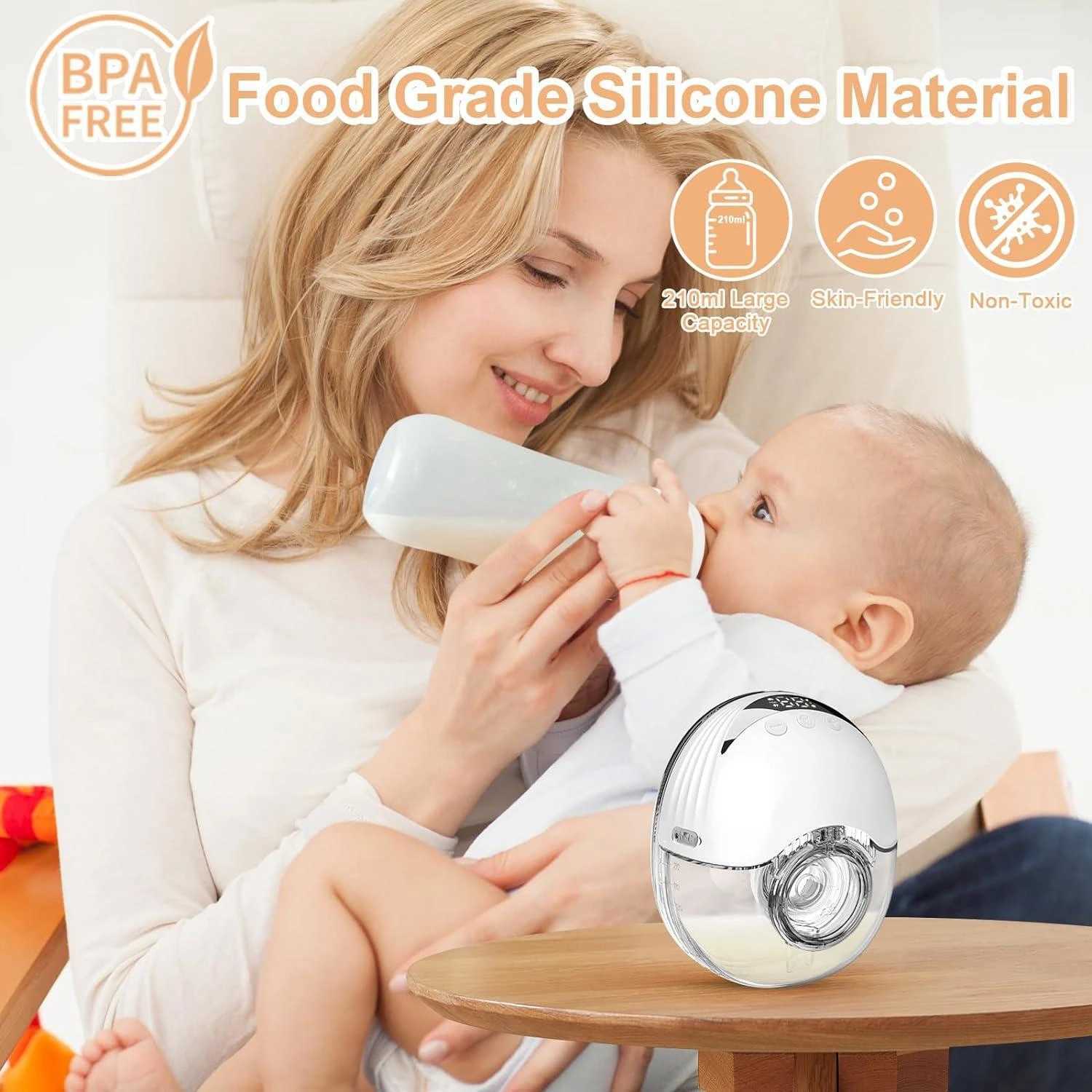 Breastpumps Electric Wearable Breast Milk Pump Machine Handsfree BPAFree USB Charge Painless Wireless Invisible Shelly Breast Milk Extractor S241252