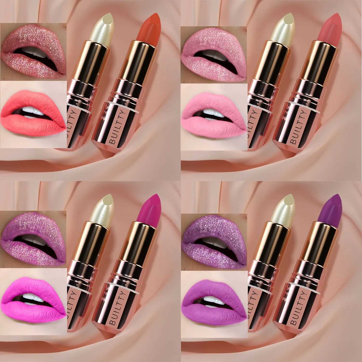 Matte Finish Matte Lipsticks for Women Long Lasting Waterproof Moisturizer Pink Plum Lipstick Non Stick Cup Velvet Lipstick GiftXJ241205