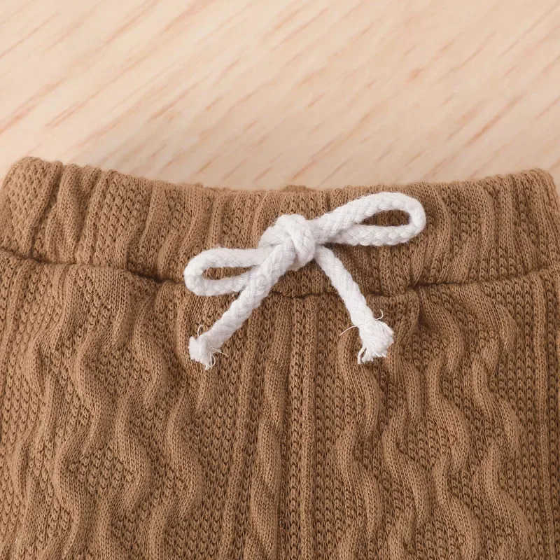 Newborn Baby Girl Boy Bodysuit Pant Sets Autumn Clothes Long Sleeve Button Sweater and Knitting Trousers Baby Items ClothingXJ241205