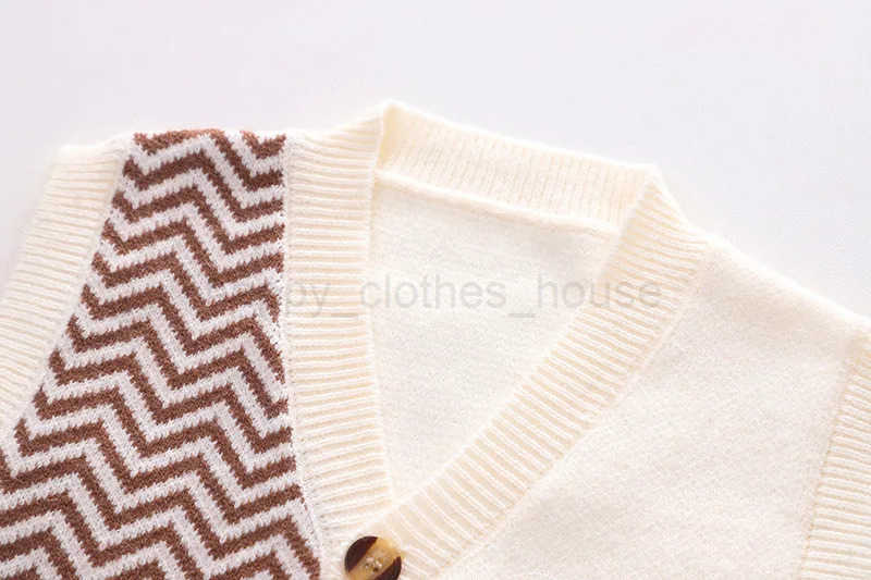 Fall Boutique Kids Clothing Baby Boy Clothes 9 to 12 Months Knitted Sleeveless Vest + Denim Shirts + Pants 3PCS Boys Outfit SetXJ241205