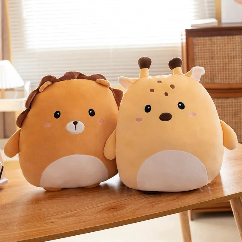 40cm Cuddly Squishy Pig Rabbit Panda Crab Kawaii Zoo Animal Plush Pillow Soft Plushie Peluche Doll Kids Birthday Gift 241204