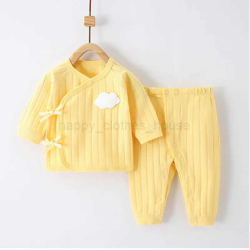0-6M Baby Newborn Sets For Girls Boys Spring Infant Baby Boy Girl Set Casual Clothes For Girl Long Sleeve T Shirt Pants SuitsXJ241205