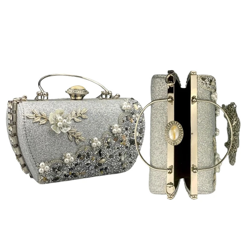 Arrival Flower Crystal Wedding Bridal Clutch Purse y ner Womens Evening Party Cocktail Handbags Diamond Bags 241204