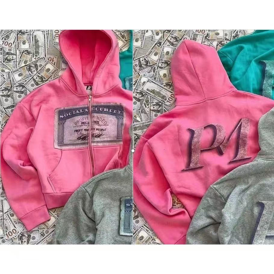 Autumn ins new hooded sweater short coat men and women double hats autumn and winter lovers cottonsu13