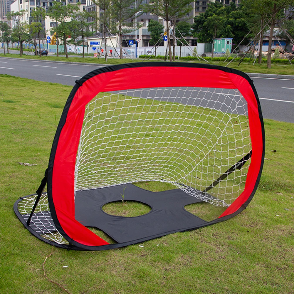 2 In 1 Portable Folding Soccer Goal Nylon Soccer Goal Mini Football Target Net for Kid Adult Playground Indoor Outdoor Training 241204