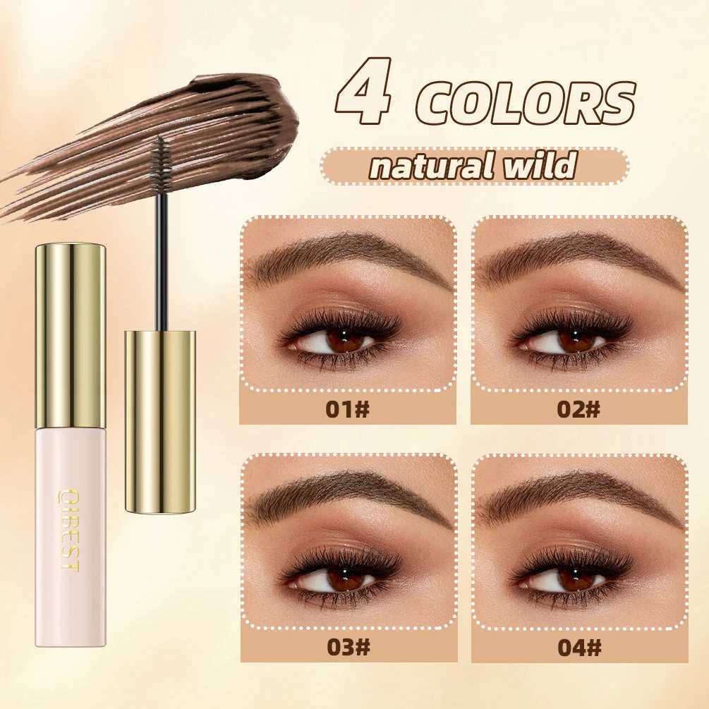 QIBEST 2023 liquid eyebrow gel enhancer waterproof eyebrow cream pigment tattoo pigment durable waterproof dye eye makeupW241205