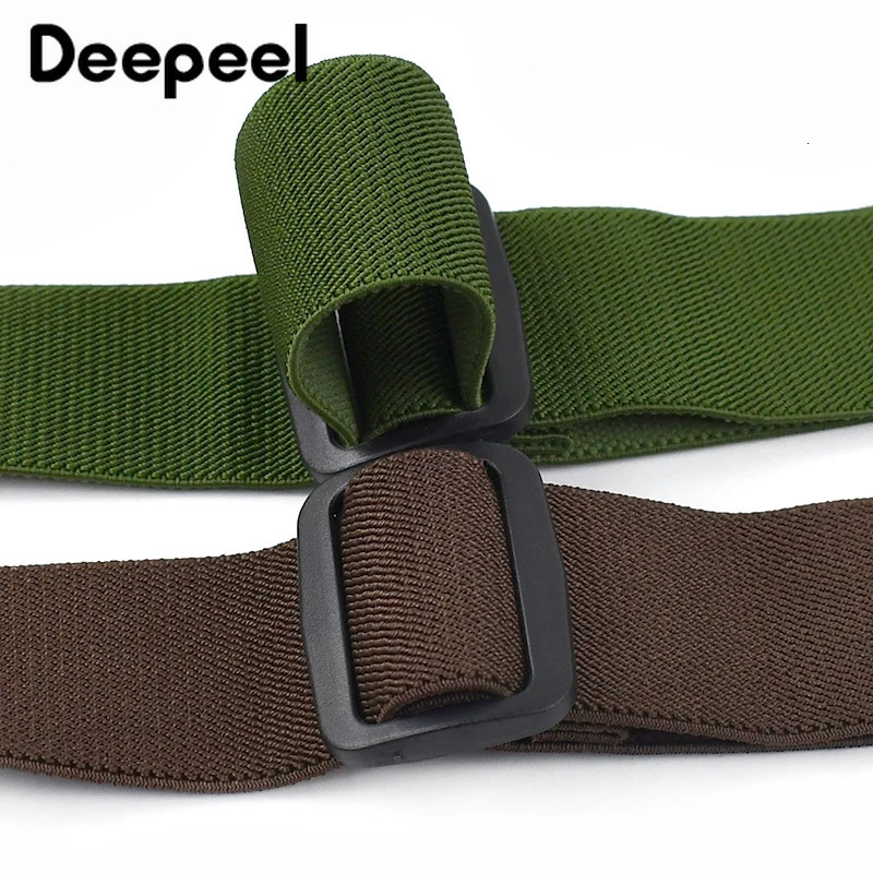 Deepeel 38125cm Fashion Men Suspenders Adult 2 Clips Side Plastic Braces Strap for Belt Shirt Pants Suspender Male Jockstrap 241122