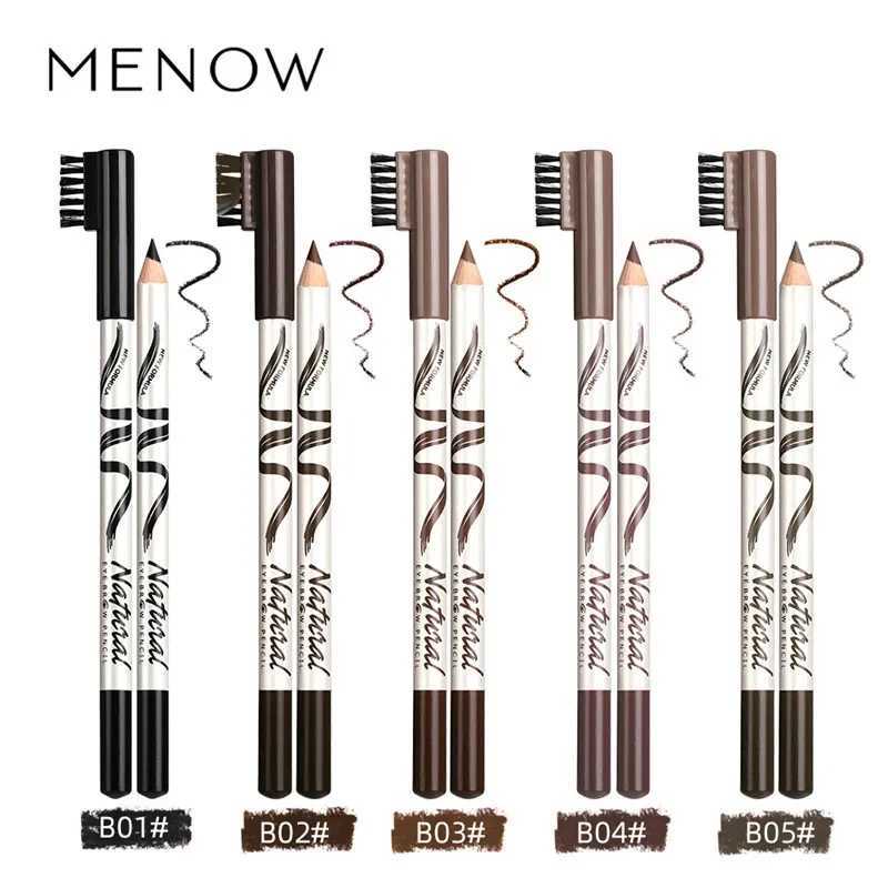 Pcs Waterproof Black Brown Coffee Eyebrow Tattoo Pencil Durable Eyebrow Enhancer with Brush Makeup ToolW241205
