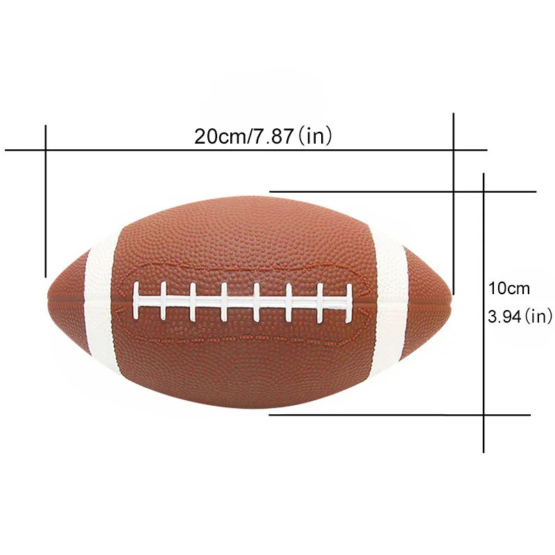 1Pc 17cm21cm No.3 American Rugby Sports Football Soccer Youth Inflatable Ball Toy Toddler Team Game Teaching Ball Small Rugby 241204