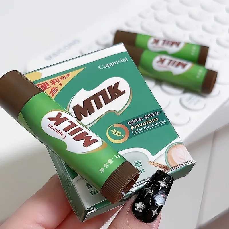 3pcs/pack Colored Nouritious Lip Balm Long-lasting Moisturizing Lipstick Set Red Lip Care Jelly Tinted Milk Lipsticks CosmeticsXJ241205