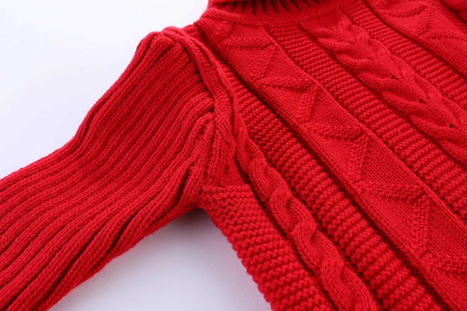 Mudkingdom Girls and Boys Sweaters Solid Color Autumn Winter Turtle Neck Knitted Childrens Clothing Long Sleeve Sweater W241205