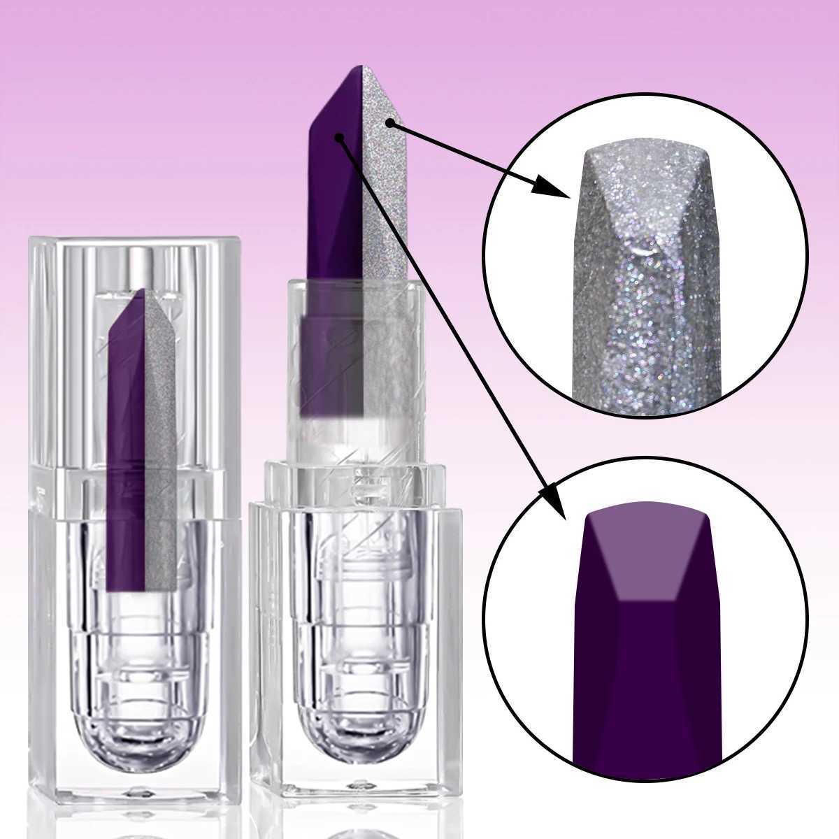 Diamond Lipstick Matte Glitter Lip Tint Balm Waterproof Long Lasting Pearl Shine Lip Gloss White Shimmer Sexy Lip MakeupXJ241205