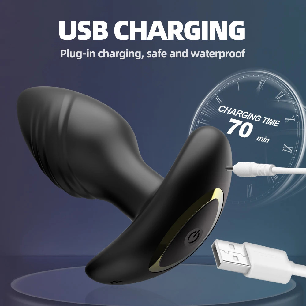 Bluetooth APP Control Anal Plug Vibrator Butt Plug for Men Gay Male Prostate Massager Masturbator Adult Goods Sex Toys for Women 241205