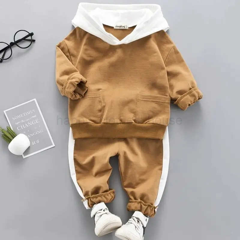 Spring Autumn Lzh Newborn Baby Clothing Boys Clothes Sets Long Sleeve Hoodie Sweatshirt+Pants 2PCS Outfit Infant Daily Suit 1-4YXJ241205