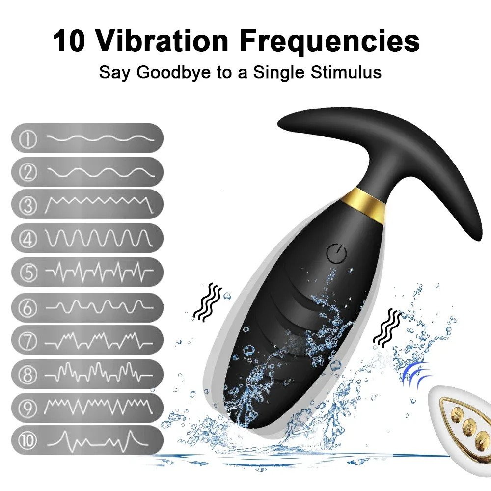 Anal Plug Removable Butt Plug Stimulator Vaginal Clitoris Wireless Vibrator Remote Control Erotic Adult Sex Toys for Couples 241205