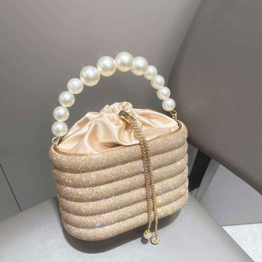 Evening Clutch Bag Purses And Handbag Designer Shoulder Shiny Crystal Clutch Purse Bucket Bag
