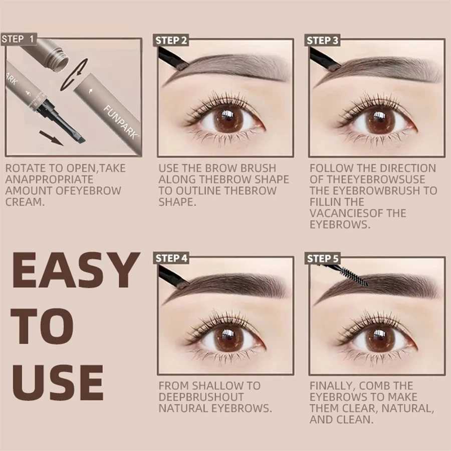 2 inch eyeliner professional female cosmetics waterproof eyeliner durable brown eyeliner Korean makeup W241205
