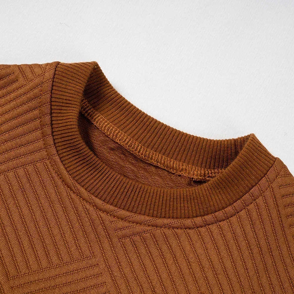 New Toddler Set Childrens Patch Pullover Long Sleeve Top + Casual Solid Color Pants Two-piece Set Daily WearXJ241205