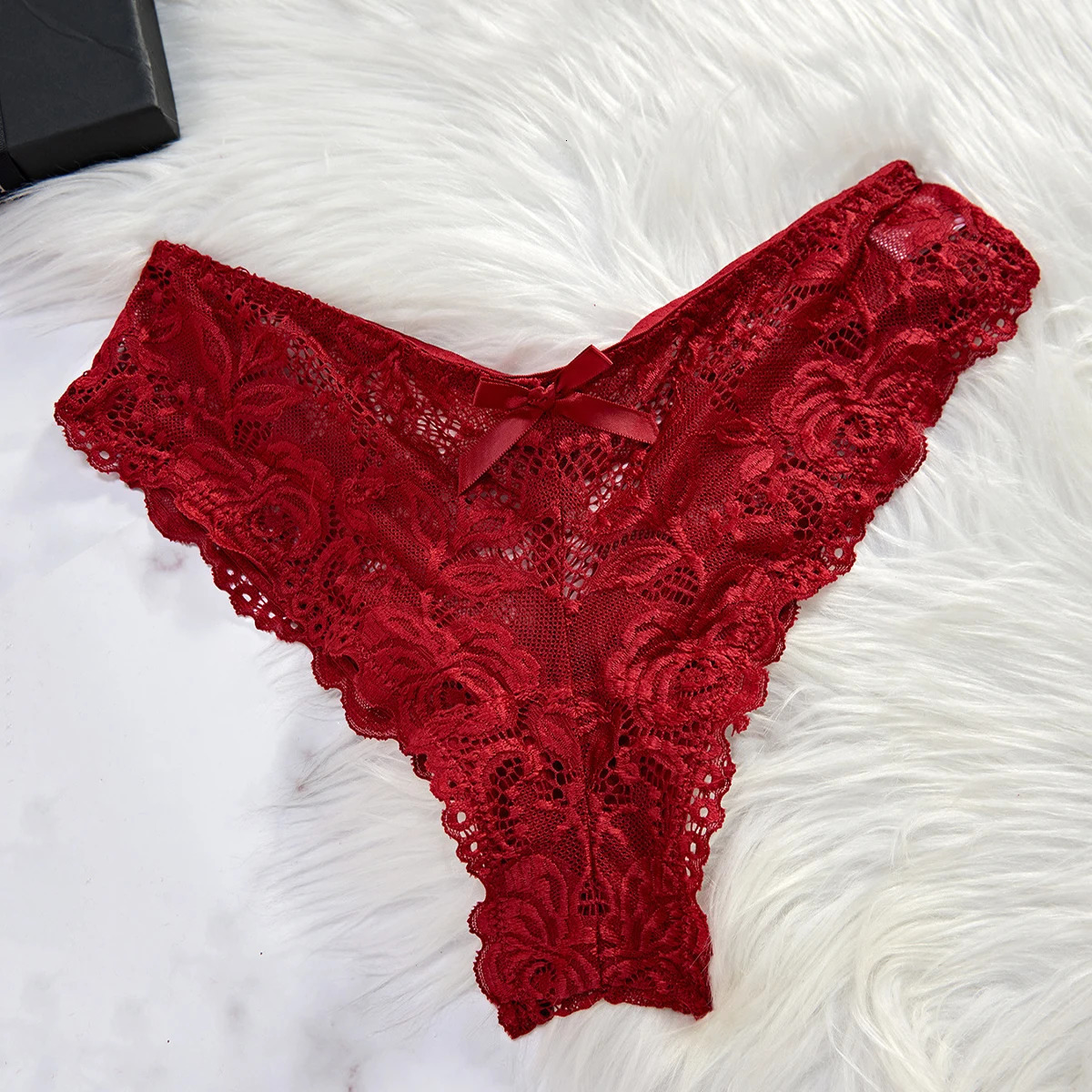 Transparent Red Sexy Lingerie Womens Underwear See Through Sleepwear Lace Nightdress And Panty Pijamas Sets Female Nighty 241204