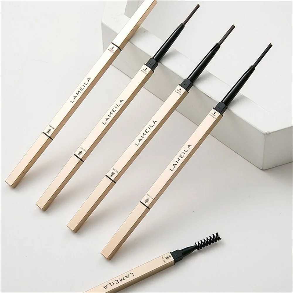 5 colors ultra-fine triangle double-sided small gold bar mascara waterproof sweat proof non fading mascara W241205