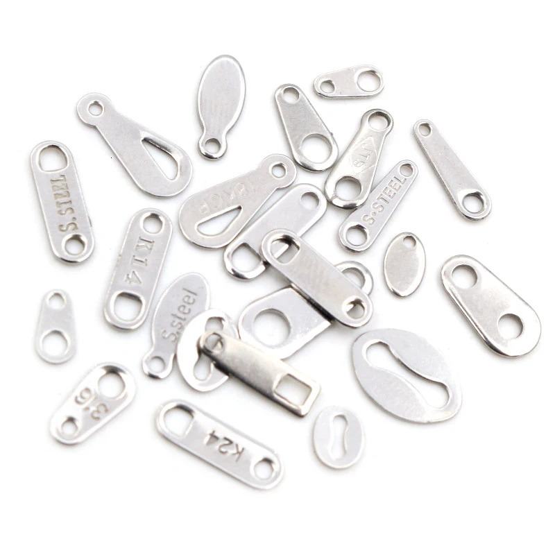 100pcs No Fade Charms 316 Stainless Steel Small handmade Craft Pendants DIY Jewelry Necklace Making Findings Accessories 241122