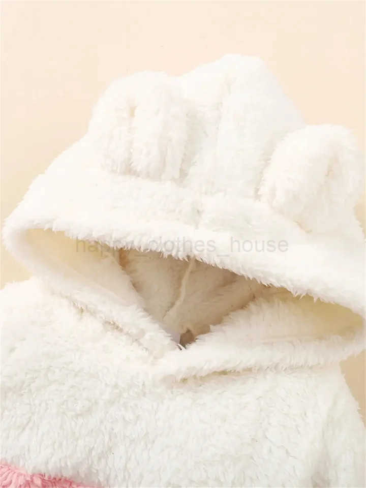 Winter newborn infant baby girls sweater baby set Long-sleeved hooded soft fashion cute baby clothingXJ241205