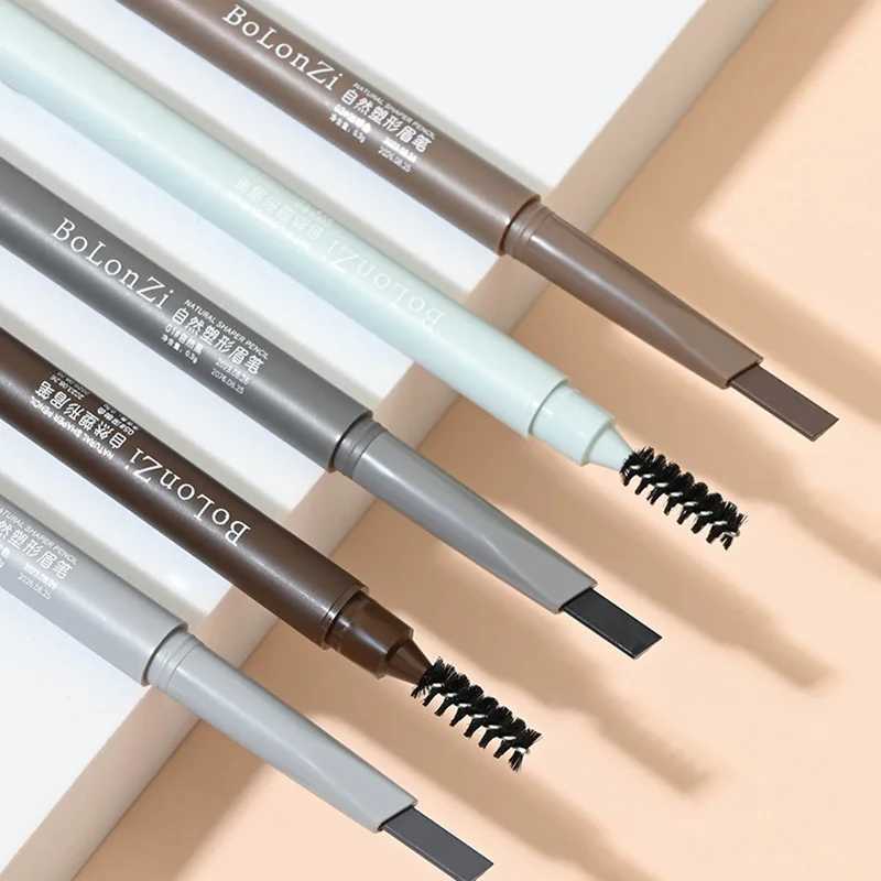 5 colors double-sided eyebrow pencil waterproof durable rotating triangular eyebrow pencil W241205