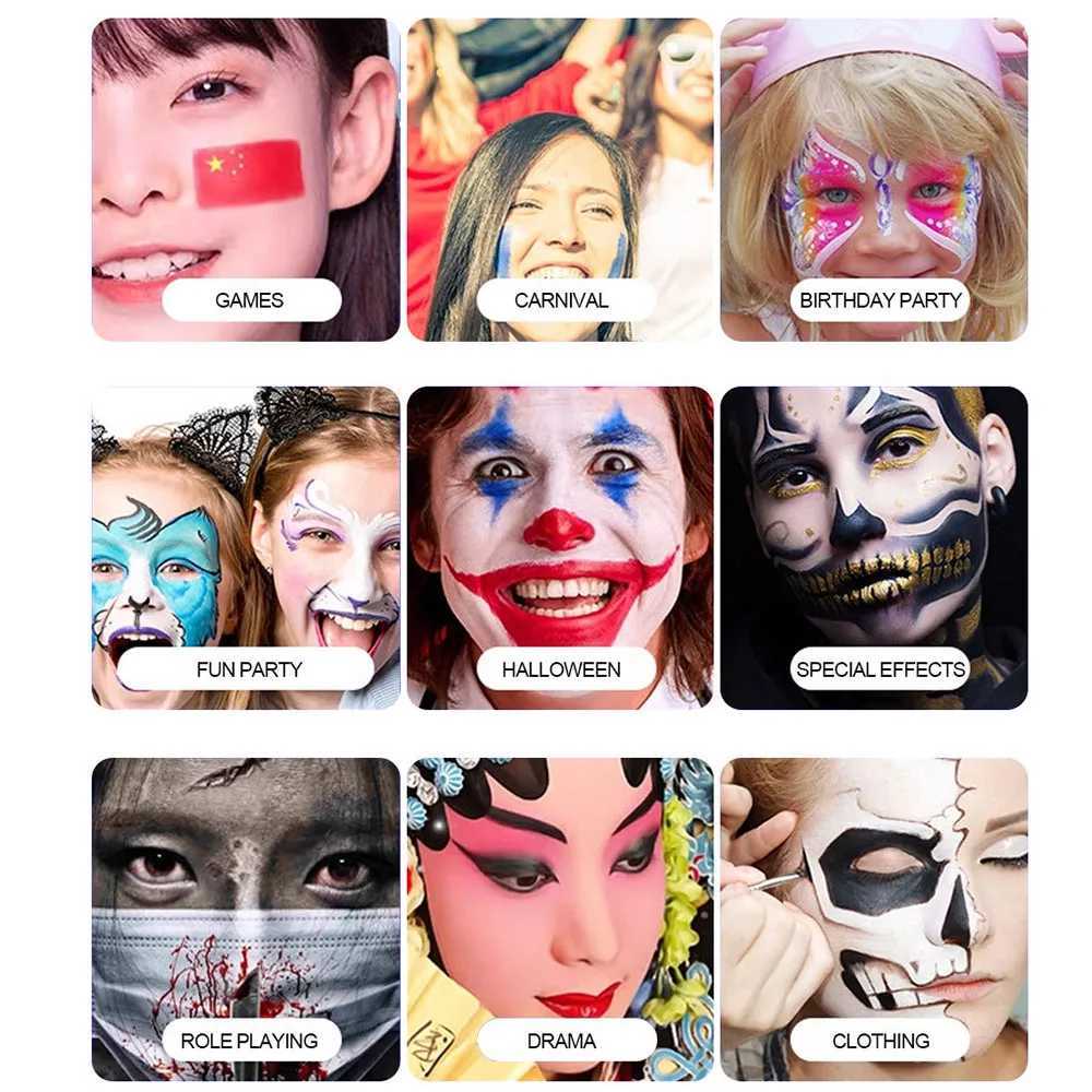 12 Colors Halloween Horror Paint Dark Lipstick Matte Colorful Lipstick Waterproof Lasting Black Lip Gloss Lip Makeup CosmeticsXJ241205